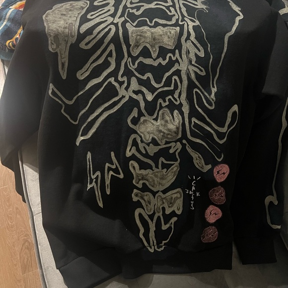 Cactus Jack Fragment Skeleton Graffiti Full zip jacket - Picture 5 of 11